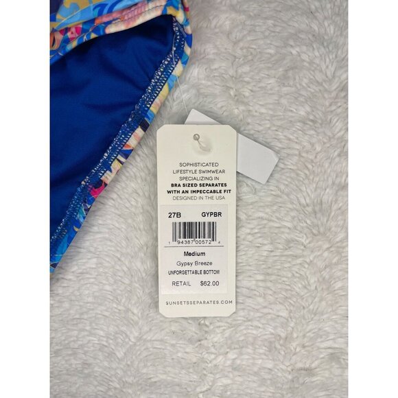 NEW Sunsets Simone Tankini Swimsuit Medium Gypsy Breeze Unforgettable Bottom - Picture 4 of 9